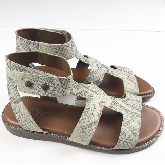 Franco Sarto Women’s Genevia Snakeskin Sandals Size 8.5 - Picture 3 of 9